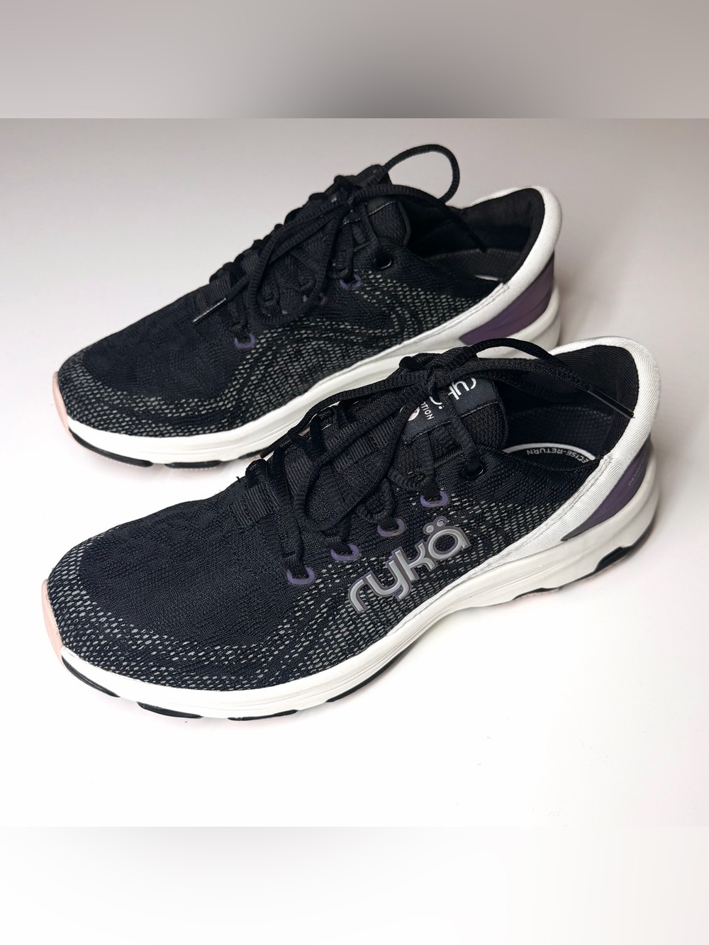 Rykä Women's Devotion X walking sneakers Black / White Size- 8 M - Picture 6 of 9
